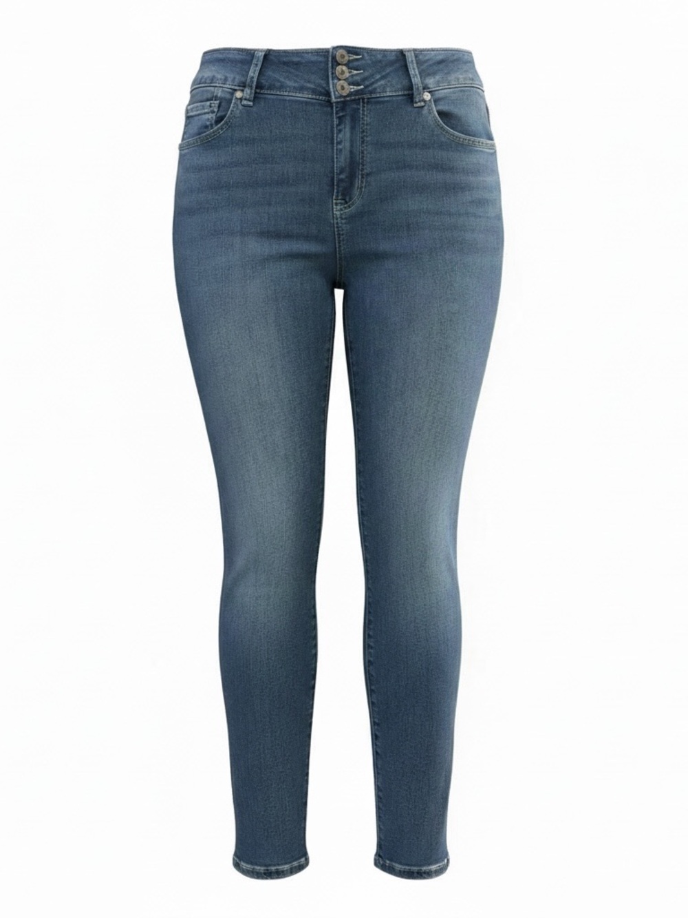 Torrid Super Soft High Rise Triple Button Jegging Jeans Medium Wash 16S Short - Picture 3 of 8